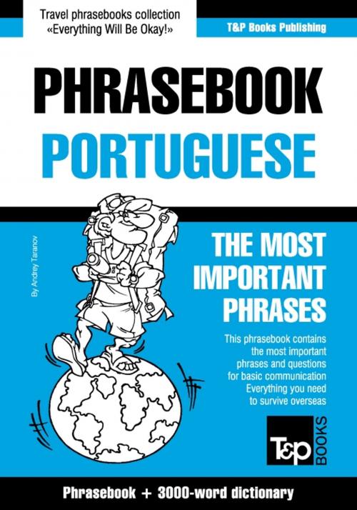 Cover of the book English-Portuguese phrasebook and 3000-word topical vocabulary by Andrey Taranov, T&P Books