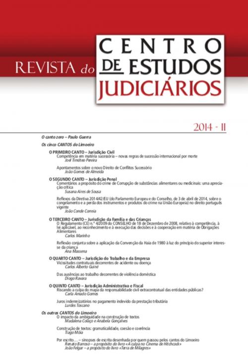 Cover of the book Revista do CEJ n.º 2 - 2014 by Centro de Estudos Judiciários, Almedina