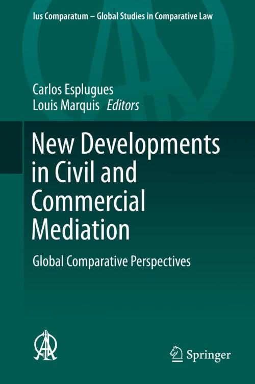Cover of the book New Developments in Civil and Commercial Mediation by , Springer International Publishing