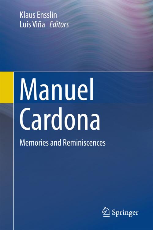 Cover of the book Manuel Cardona by , Springer International Publishing