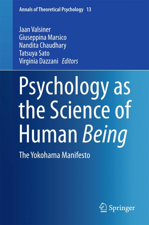 Cover of the book Psychology as the Science of Human Being by , Springer International Publishing