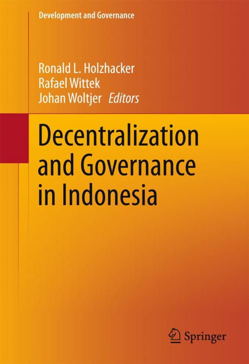 Cover of the book Decentralization and Governance in Indonesia by , Springer International Publishing