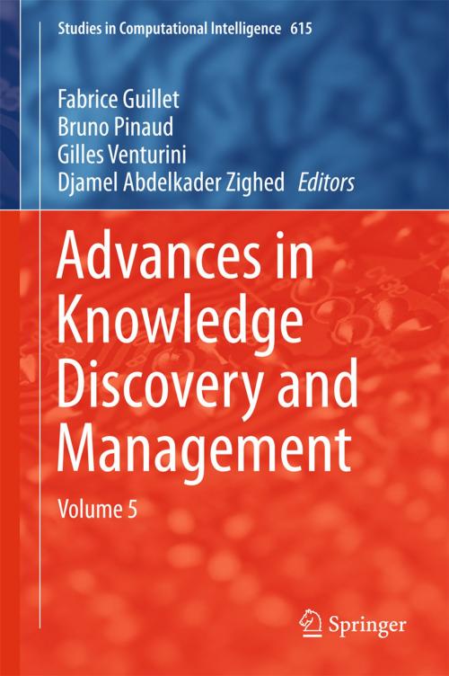 Cover of the book Advances in Knowledge Discovery and Management by , Springer International Publishing