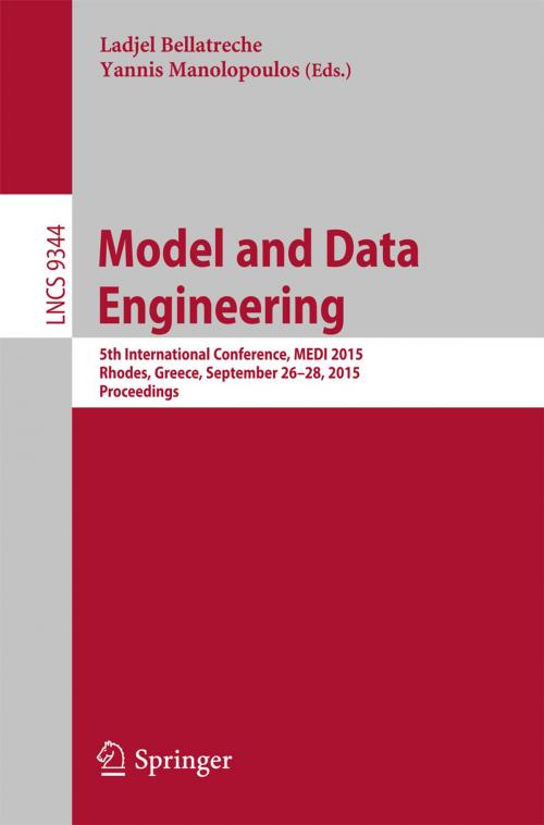 Cover of the book Model and Data Engineering by , Springer International Publishing