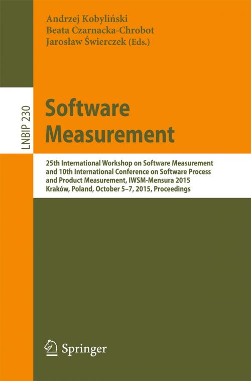 Cover of the book Software Measurement by , Springer International Publishing