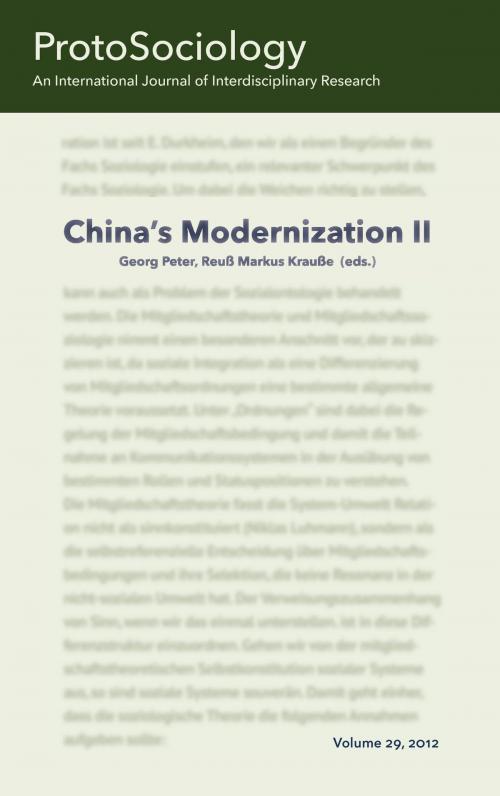 Cover of the book China's Modernization II by , Books on Demand