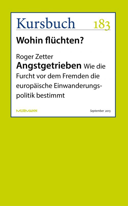 Cover of the book Angstgetrieben by Roger Zetter, Murmann Publishers GmbH