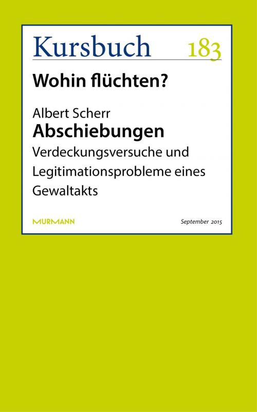 Cover of the book Abschiebungen by Albert Scherr, Murmann Publishers GmbH