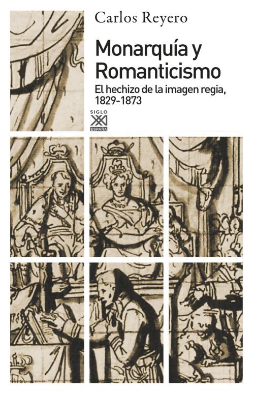 Cover of the book Monarquía y Romanticismo by Carlos Reyero, Ediciones Akal