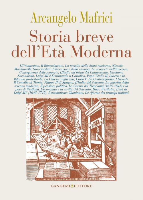 Cover of the book Storia breve dell’Età Moderna by Arcangelo Mafrici, Gangemi Editore