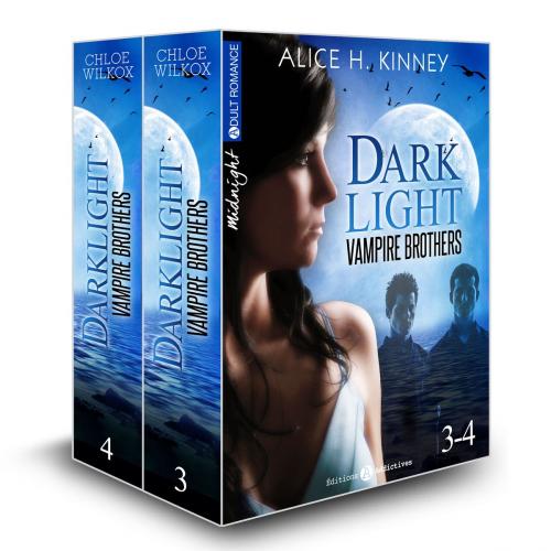 Cover of the book Dark Light - Vampire brothers (Vol. 3-4) by Alice H. Kinney, Editions addictives