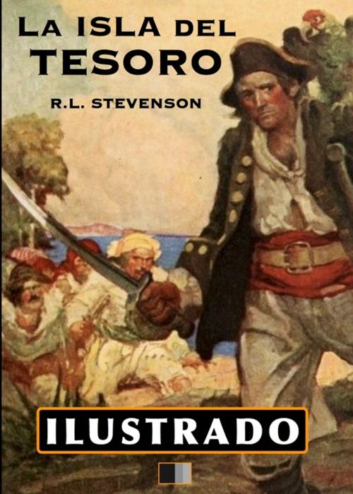 Cover of the book La Isla del Tesoro (Ilustrado) by Robert Louis Stevenson, FV Éditions