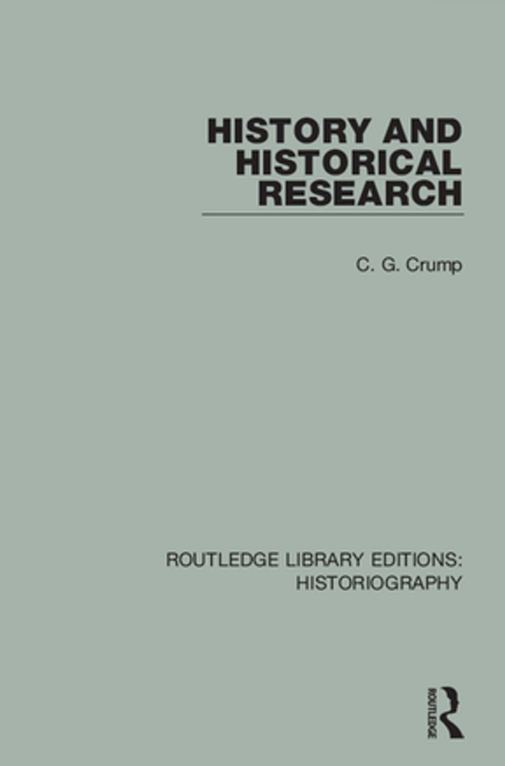 Big bigCover of History and Historical Research