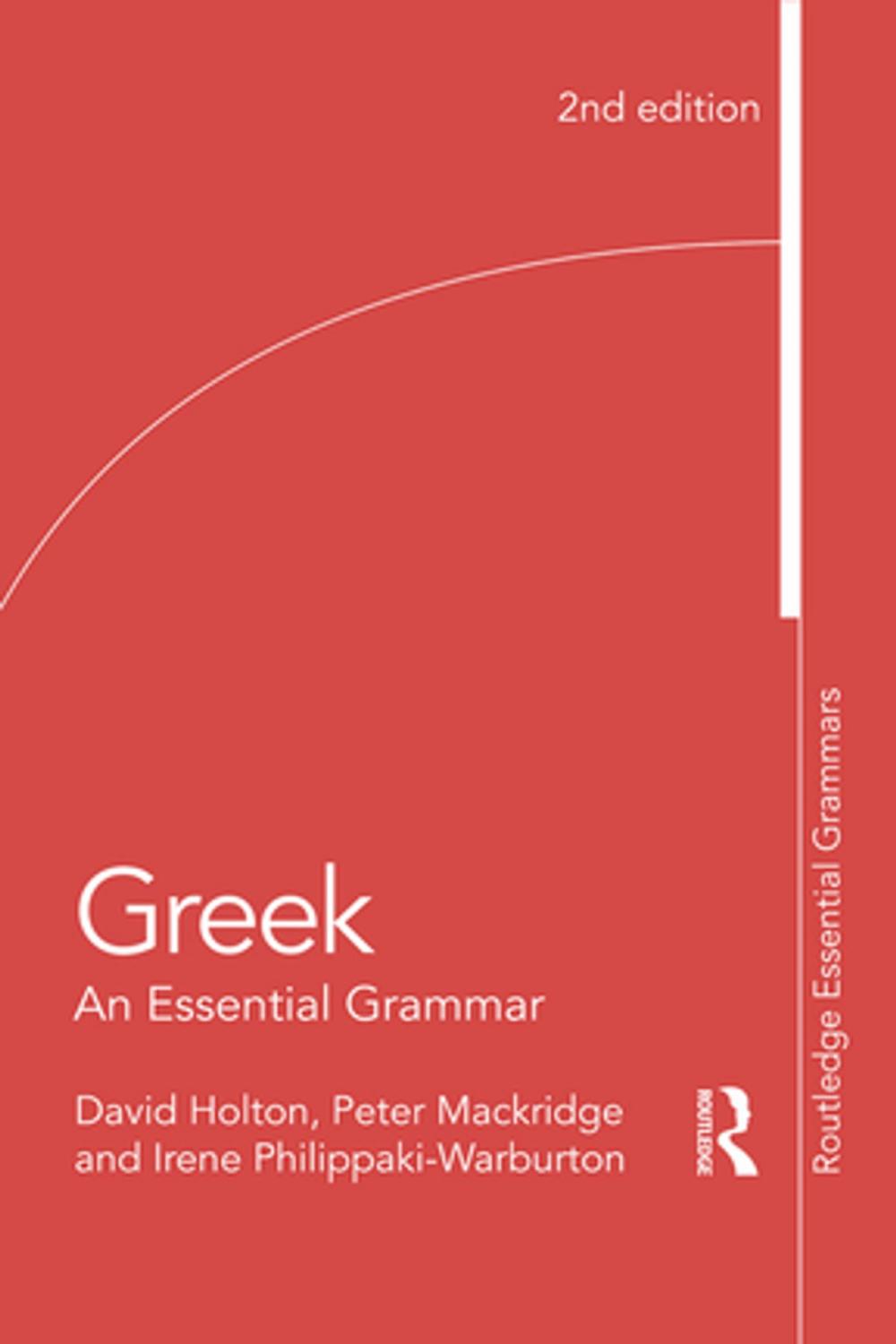 Big bigCover of Greek: An Essential Grammar of the Modern Language