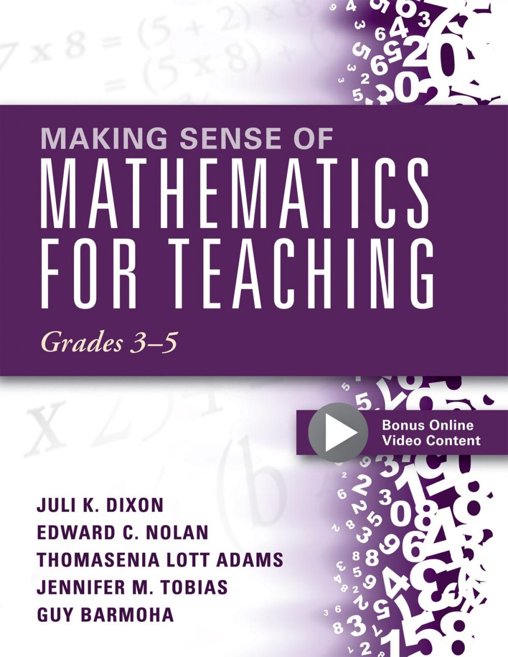 Big bigCover of Making Sense of Mathematics for Teaching Grades 3-5