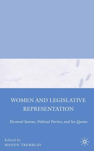 Cover of the book Women and Legislative Representation by C. Bettin