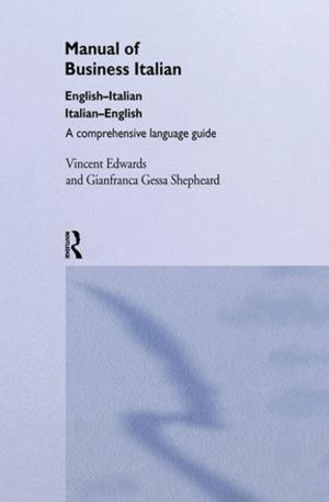 Cover of the book Manual of Business Italian by Julia Sudbury