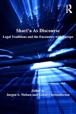 Cover of the book Shari‘a As Discourse by Michael C. Davis, Wolfgang Dietrich, Bettina Scholdan