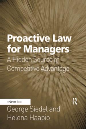 Cover of the book Proactive Law for Managers by Naval
