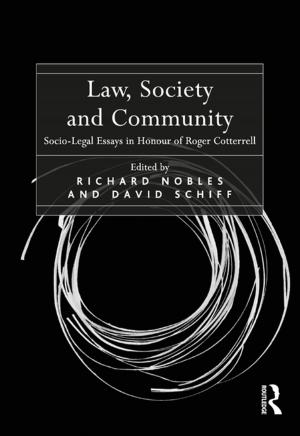 Cover of the book Law, Society and Community by Peter Hall