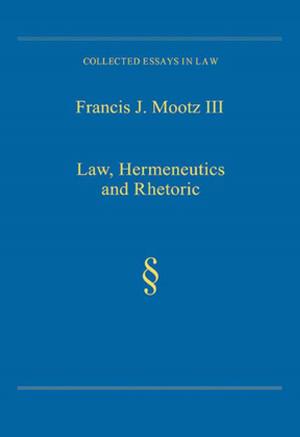 Cover of the book Law, Hermeneutics and Rhetoric by Max Scheler