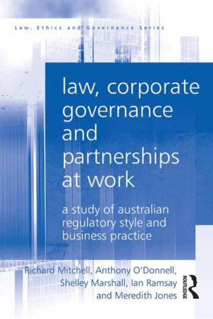 Book cover of Law, Corporate Governance and Partnerships at Work