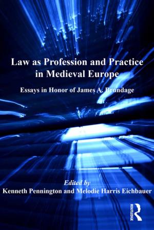 Cover of Law as Profession and Practice in Medieval Europe
