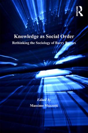 Cover of the book Knowledge as Social Order by Sir Colin Spedding
