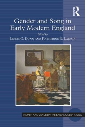 Cover of the book Gender and Song in Early Modern England by Theresa Urbainczyk