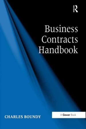 Cover of the book Business Contracts Handbook by Alastair Duke, Andrew Spicer