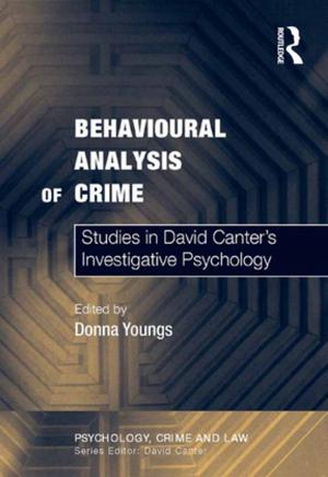 Cover of the book Behavioural Analysis of Crime by Ali Madanipour