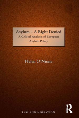 Cover of the book Asylum - A Right Denied by Walter Isard, Iwan J. Azis, Matthew P. Drennan, Ronald E. Miller, Sidney Saltzman, Erik Thorbecke