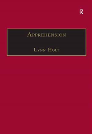 Cover of the book Apprehension by Anselm L. Strauss