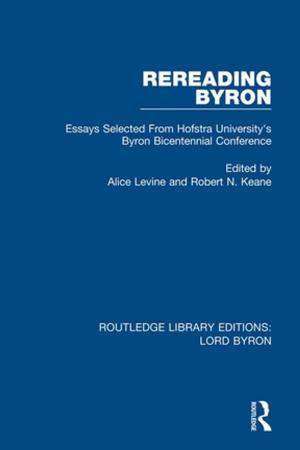 Cover of the book Rereading Byron by Johannes Hirschmeier, Tusenehiko Yui
