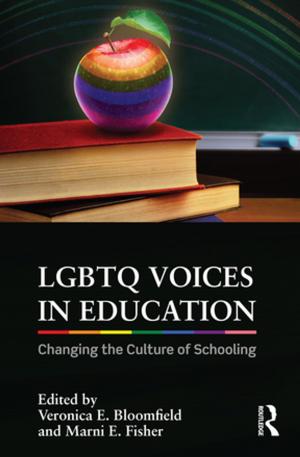 Cover of the book LGBTQ Voices in Education by Gregory L. Alexander, PhD, RN, FAAN, Derr F. John, RPh, FASCP, Lorren Pettit, MS, MBA