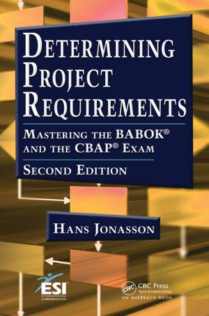 Cover of the book Determining Project Requirements by Hebertt Sira-Ramírez, Sunil K. Agrawal