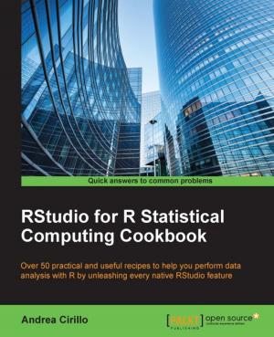 Cover of the book RStudio for R Statistical Computing Cookbook by Luca Massaron, Alberto Boschetti, Abhishek Thakur, Alexey Grigorev, Rajalingappaa Shanmugamani