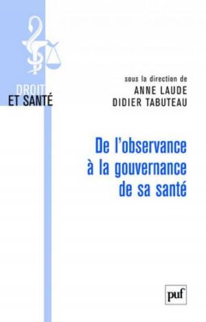 Book cover of De l'observance à la gouvernance de sa santé