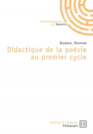 Cover of the book Didactique de la poésie au premier cycle by Jean-Claude Chirollet