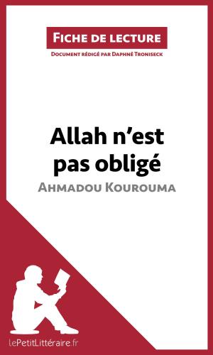 Cover of the book Allah n'est pas obligé d'Ahmadou Kourouma (Fiche de lecture) by Amandine Binet, lePetitLittéraire.fr