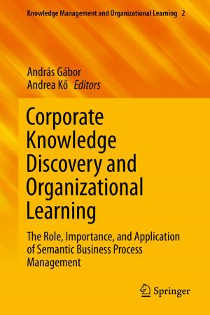 Cover of the book Corporate Knowledge Discovery and Organizational Learning by Luca Martino, David Luengo, Joaquín Míguez