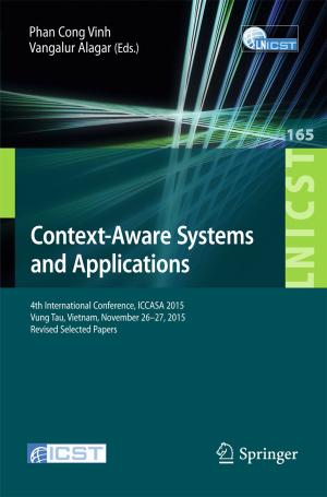 Cover of the book Context-Aware Systems and Applications by Annkatrin Madlen Sommer