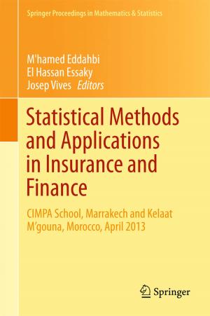 Cover of the book Statistical Methods and Applications in Insurance and Finance by Miguel A. Méndez