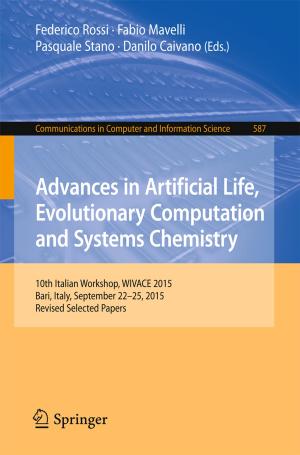 Cover of Advances in Artificial Life, Evolutionary Computation and Systems Chemistry