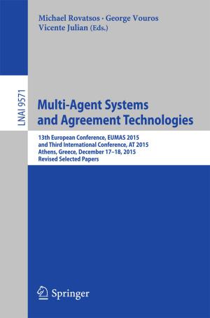 Cover of the book Multi-Agent Systems and Agreement Technologies by 