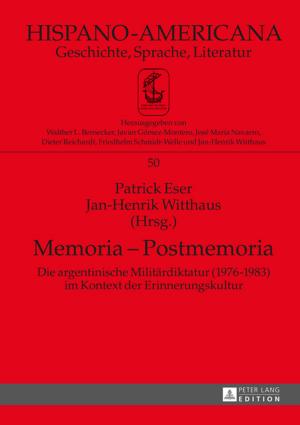 Cover of the book Memoria Postmemoria by Moritz Hinz