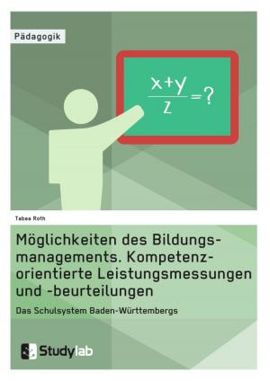Cover of the book Möglichkeiten des Bildungsmanagements. Kompetenzorientierte Leistungsmessungen und -beurteilungen by Alexander Winter