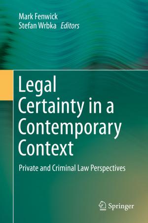 Cover of the book Legal Certainty in a Contemporary Context by Deyi Xiong, Min Zhang