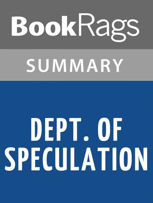 Cover of the book Dept. of Speculation by Jenny Offill Summary & Study Guide by BookRags, BookRags