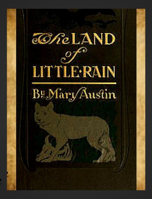 Cover of the book The Land of Little Rain by Mary Hunter Austin, JW Publications